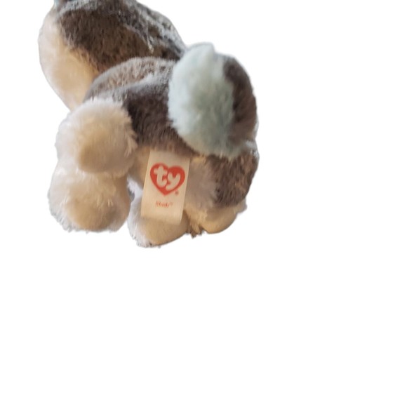 Ty Beanie Boos 6 INCH Slush GREY AND WHITE HUSKY SMALL Plush Animal Toy GUC - Picture 7 of 8
